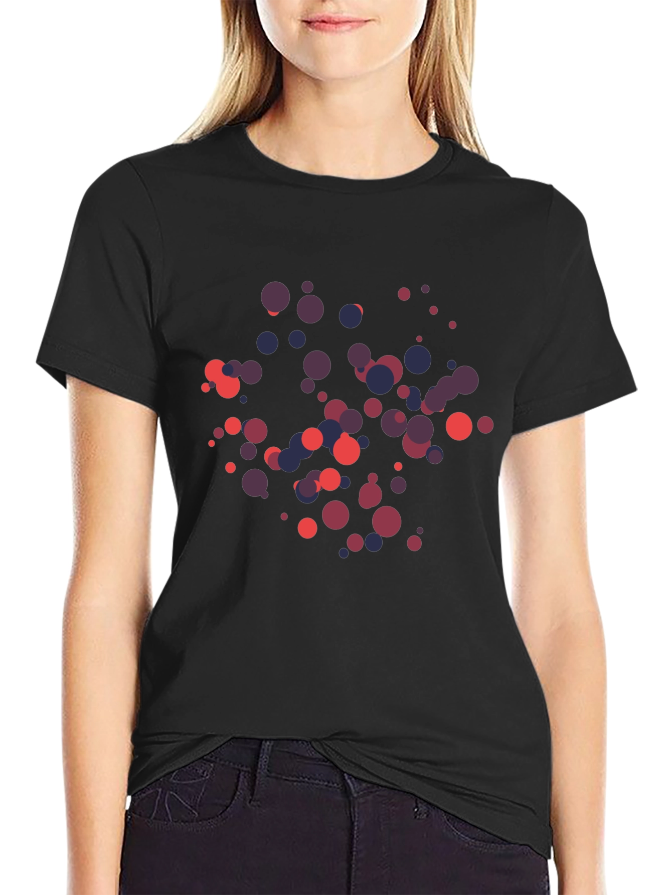 Abstract Dots T-Shirt - Modern Graphic Tee