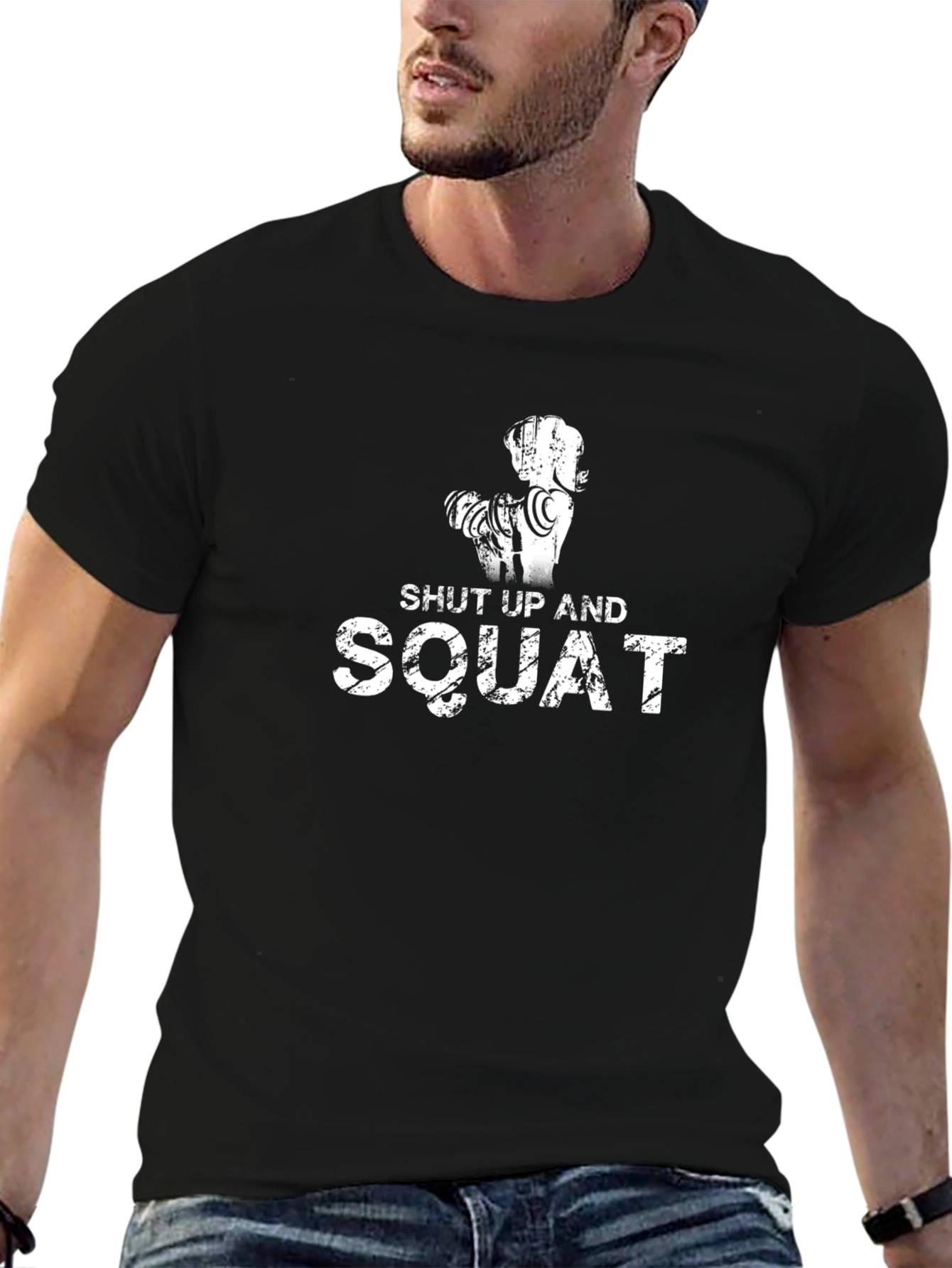 Shut Up And Squat Black Graphic Tee