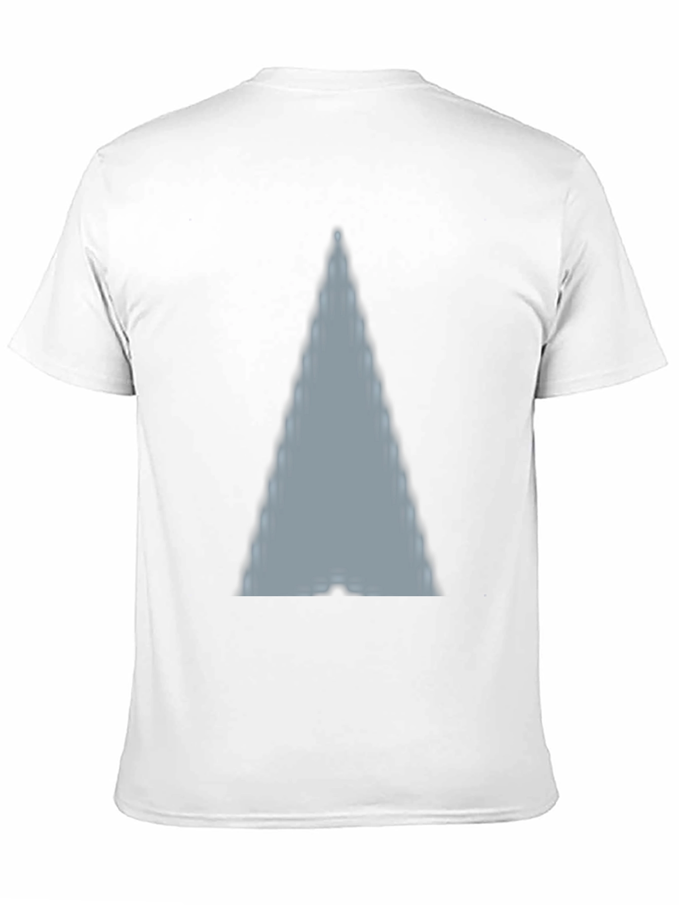 Mens Black T-Shirt with Abstract Triangle Design
