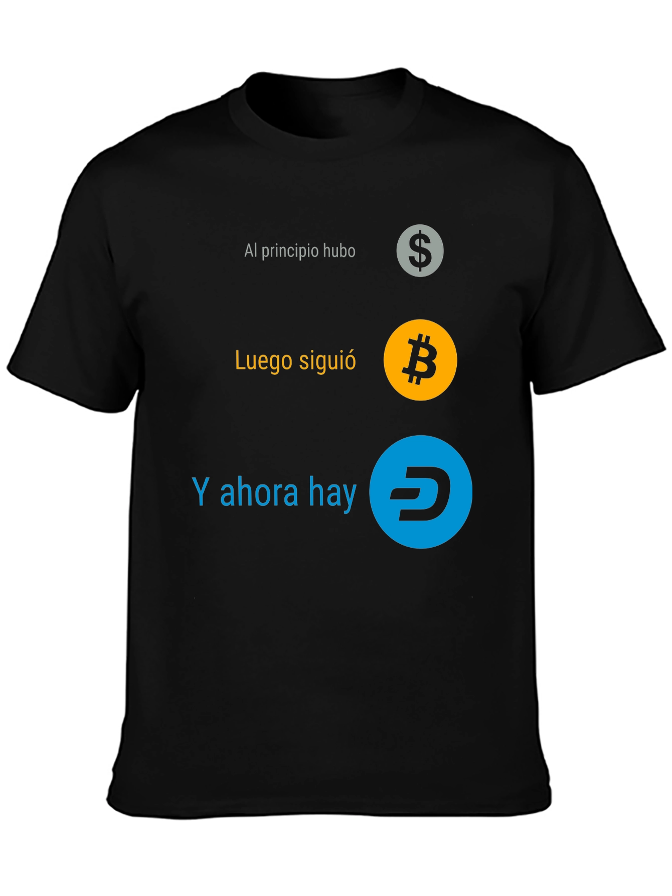 Cryptocurrency Evolution T-Shirt - Bitcoin Dash Dollar