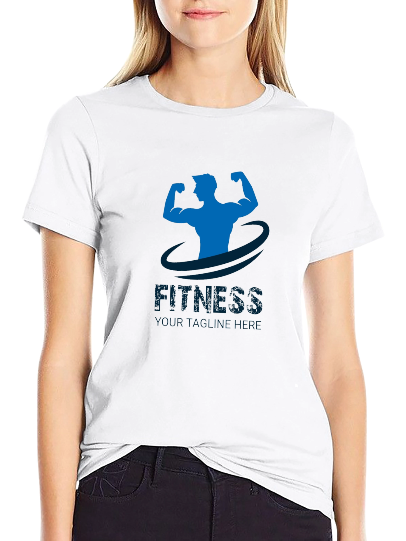 Mens Fitness Graphic T-Shirt - Black