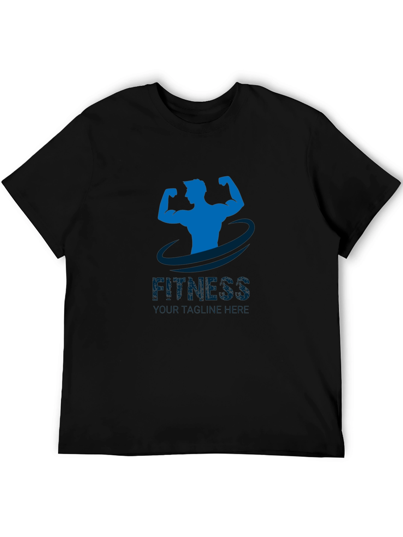 Mens Fitness Graphic T-Shirt - Black