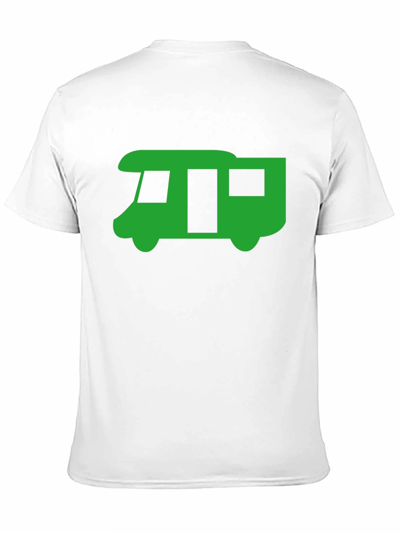 Green RV Graphic Tee - Black Casual T-Shirt