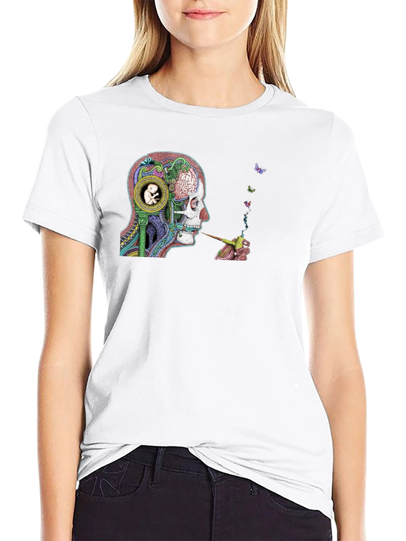 Psychedelic Brain Graphic T-Shirt