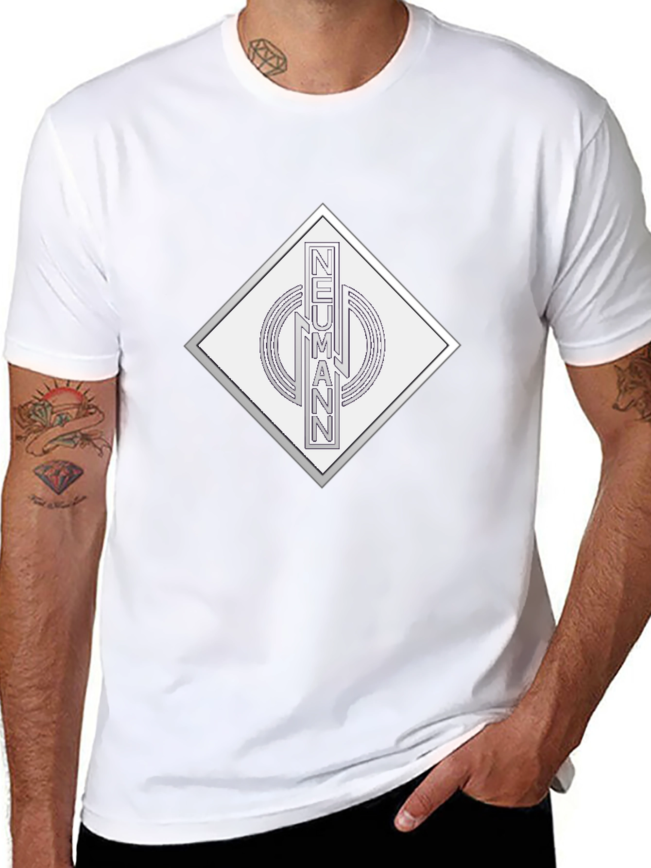 Neumann Black Graphic Tee - Classic Style