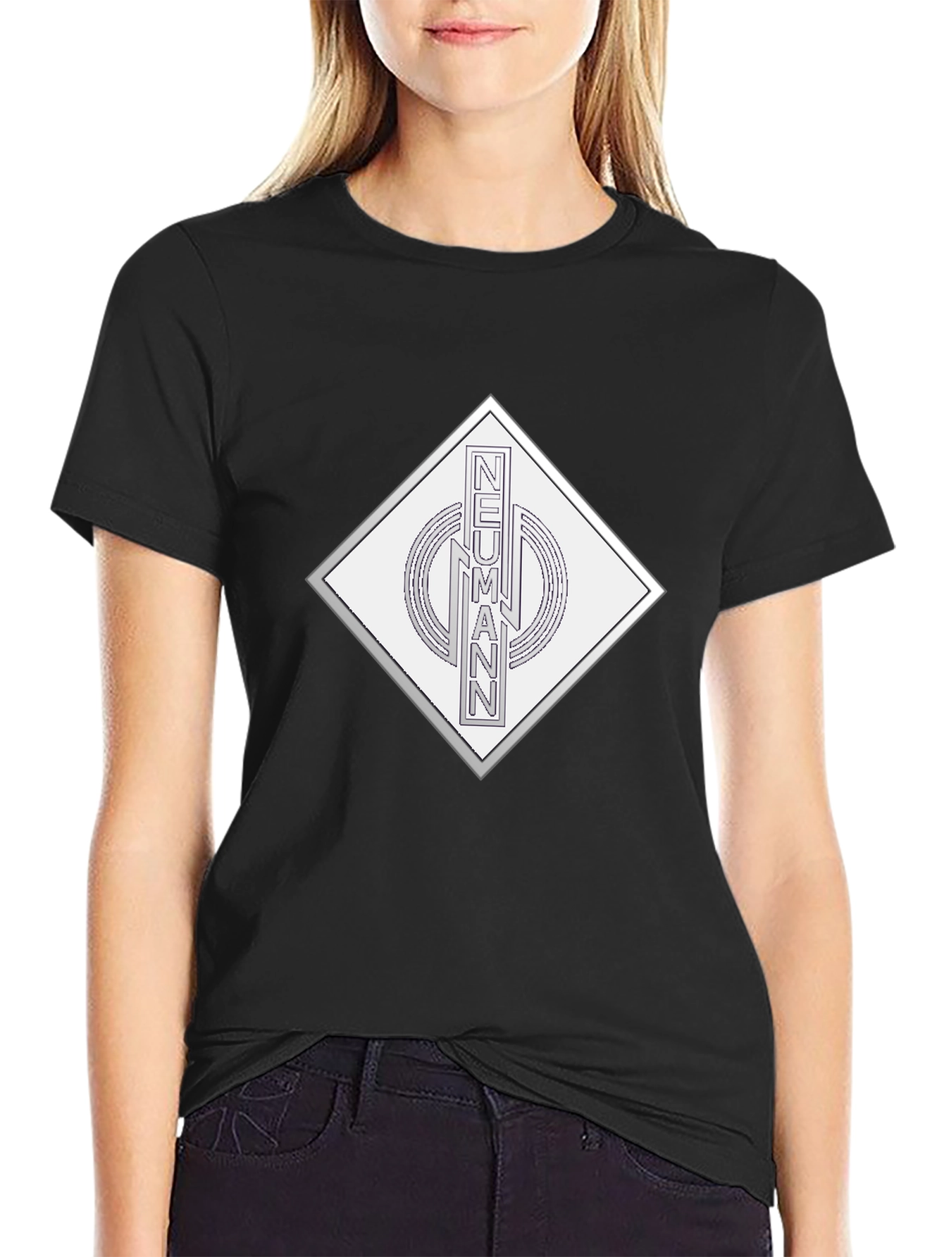 Neumann Black Graphic Tee - Classic Style