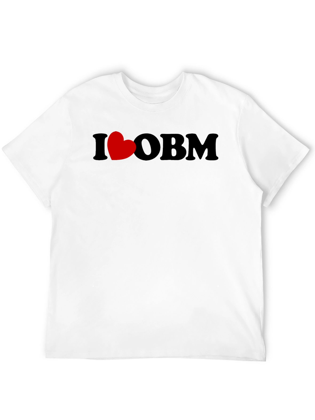 I Heart OBM Black T-Shirt - Casual Graphic Tee