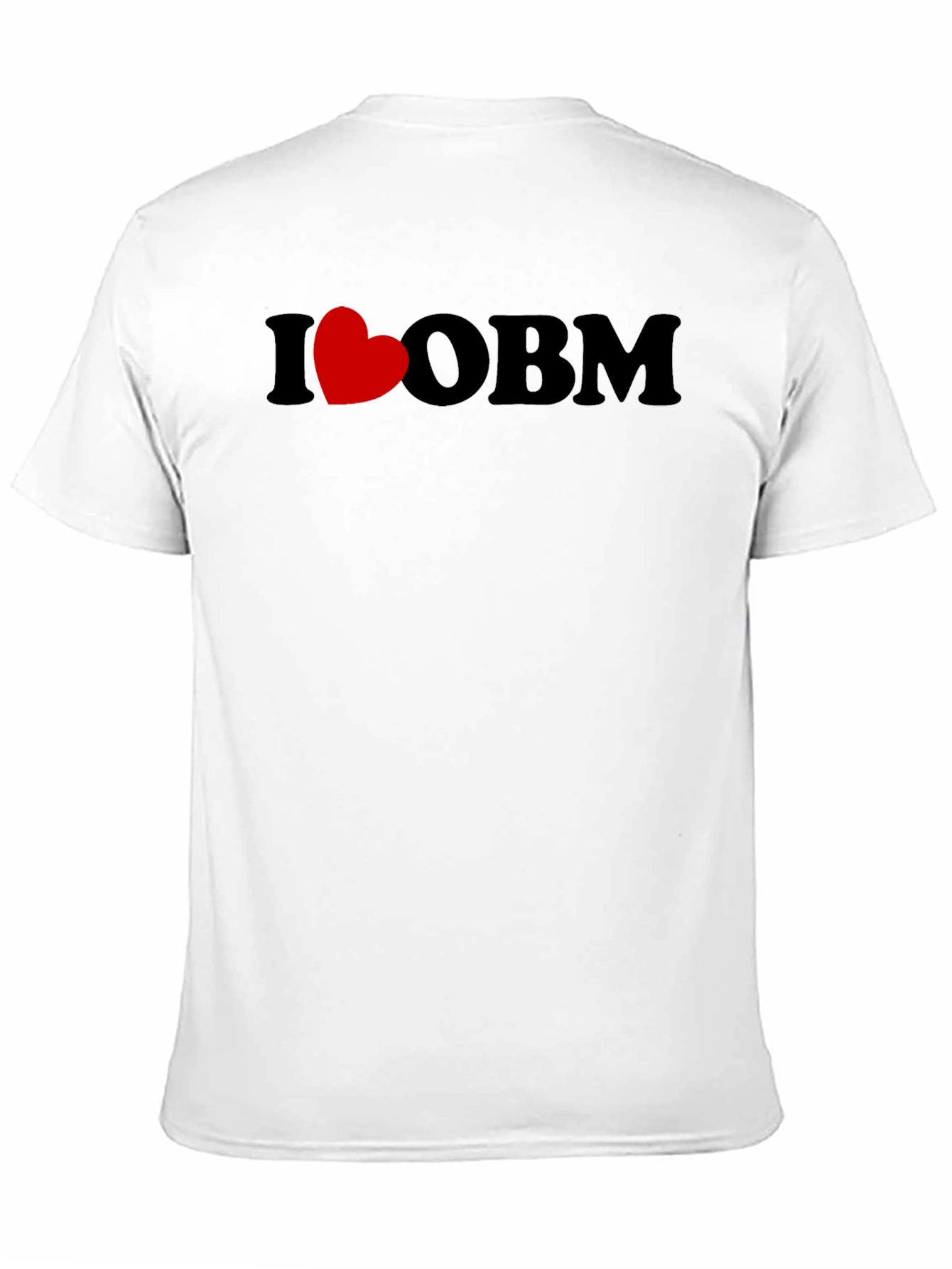 I Heart OBM Black T-Shirt - Casual Graphic Tee