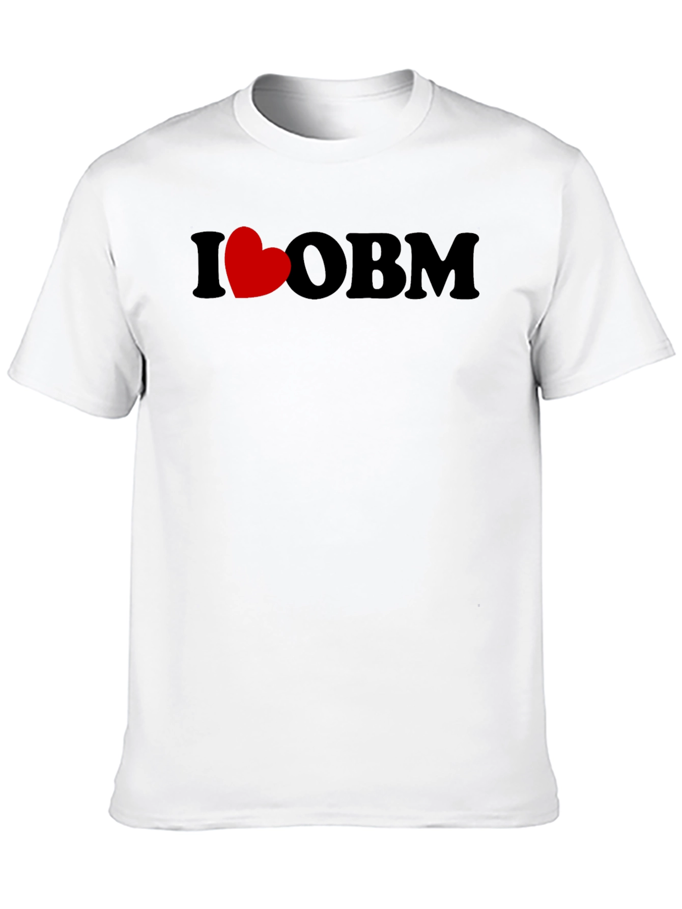 I Heart OBM Black T-Shirt - Casual Graphic Tee