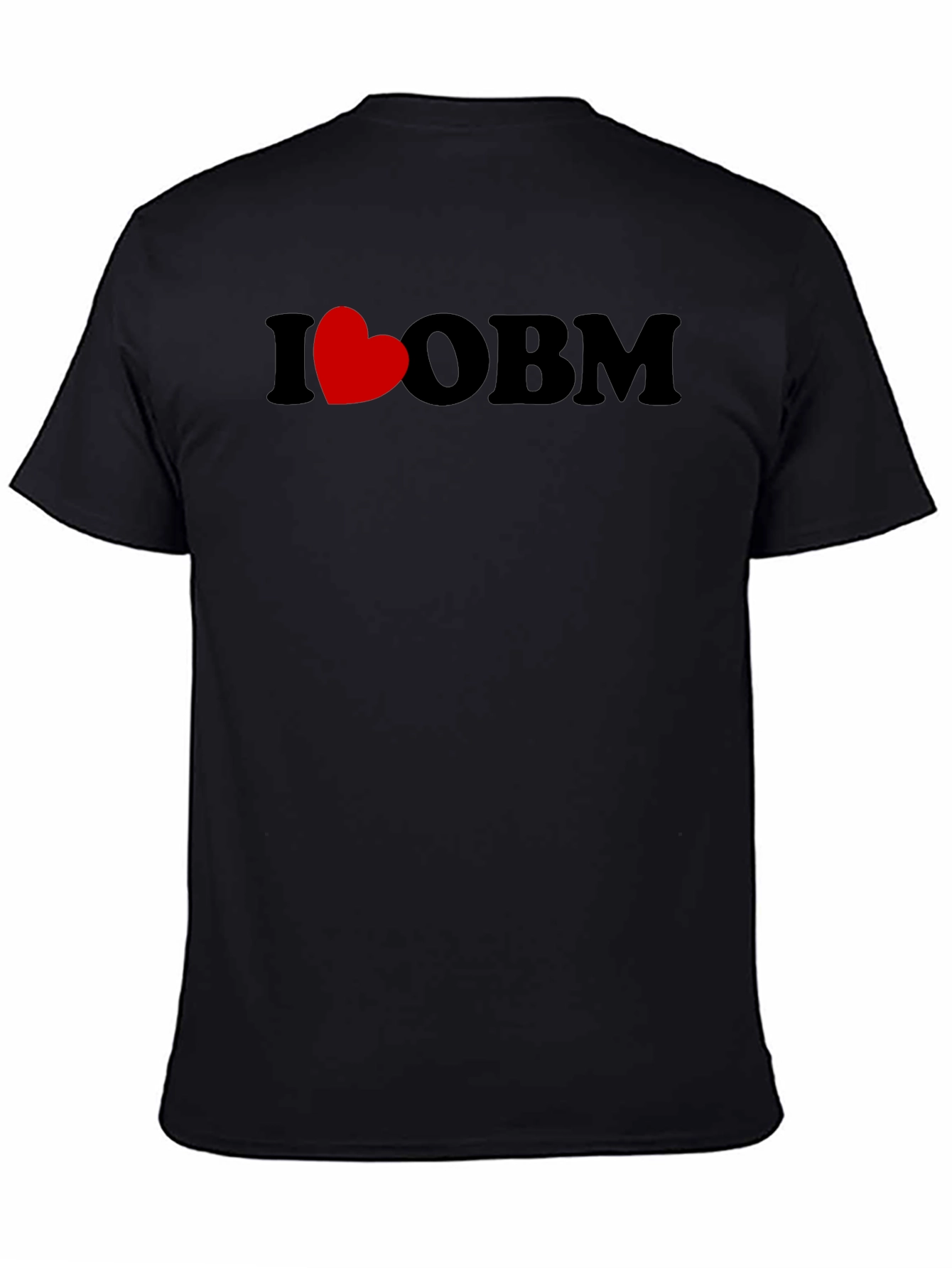 I Heart OBM Black T-Shirt - Casual Graphic Tee