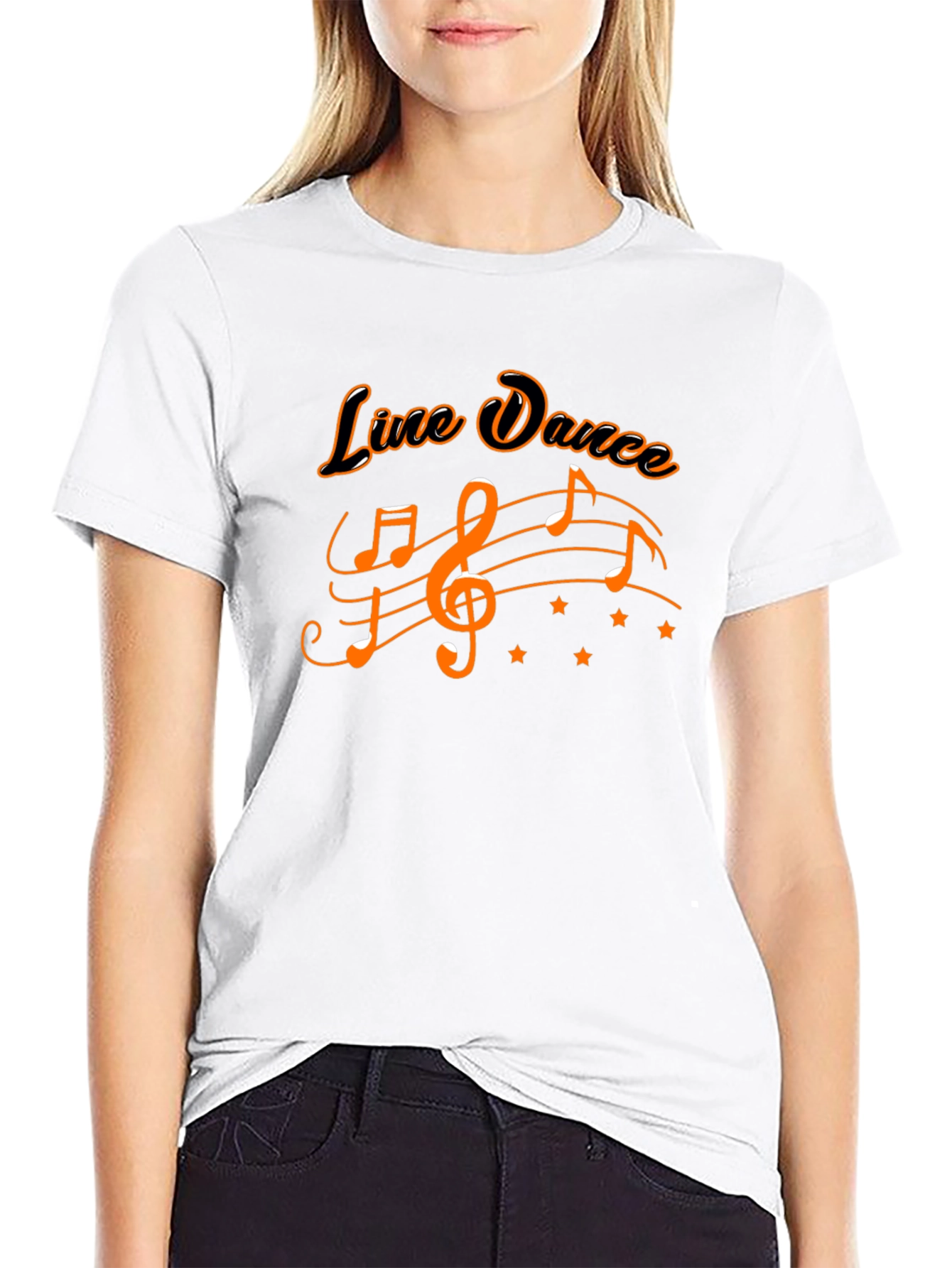 Line Dance Music Graphic Tee