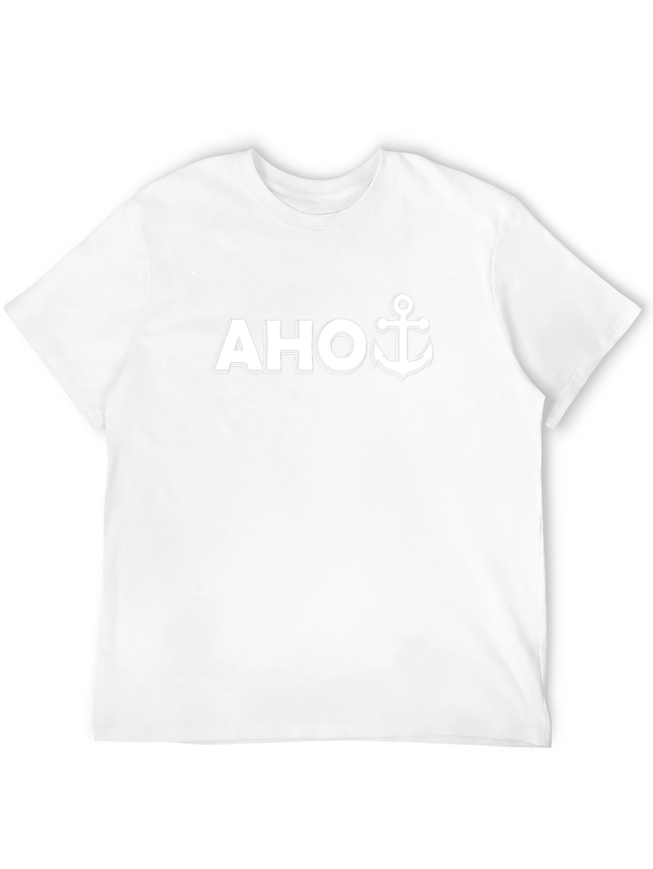 AHOY Anchor T-Shirt - Black Nautical Tee