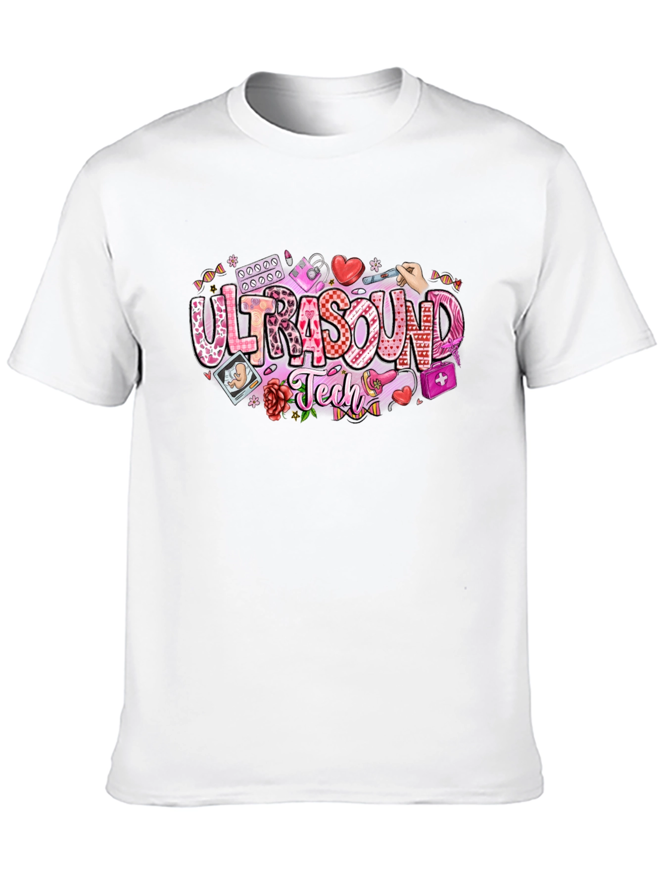 Ultrasound Tech T-Shirt Medical Design