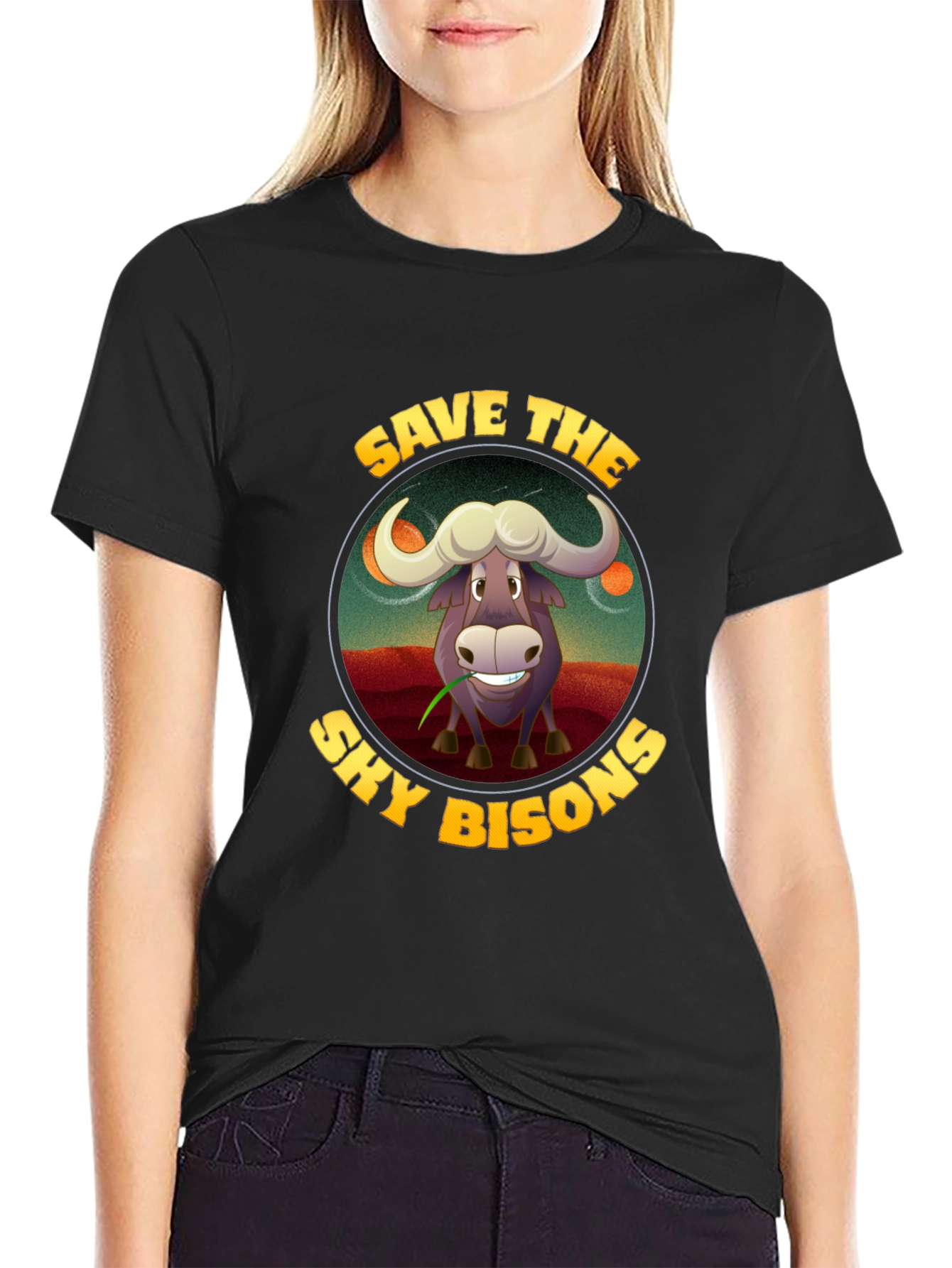 Save the Sky Bison Graphic T-Shirt