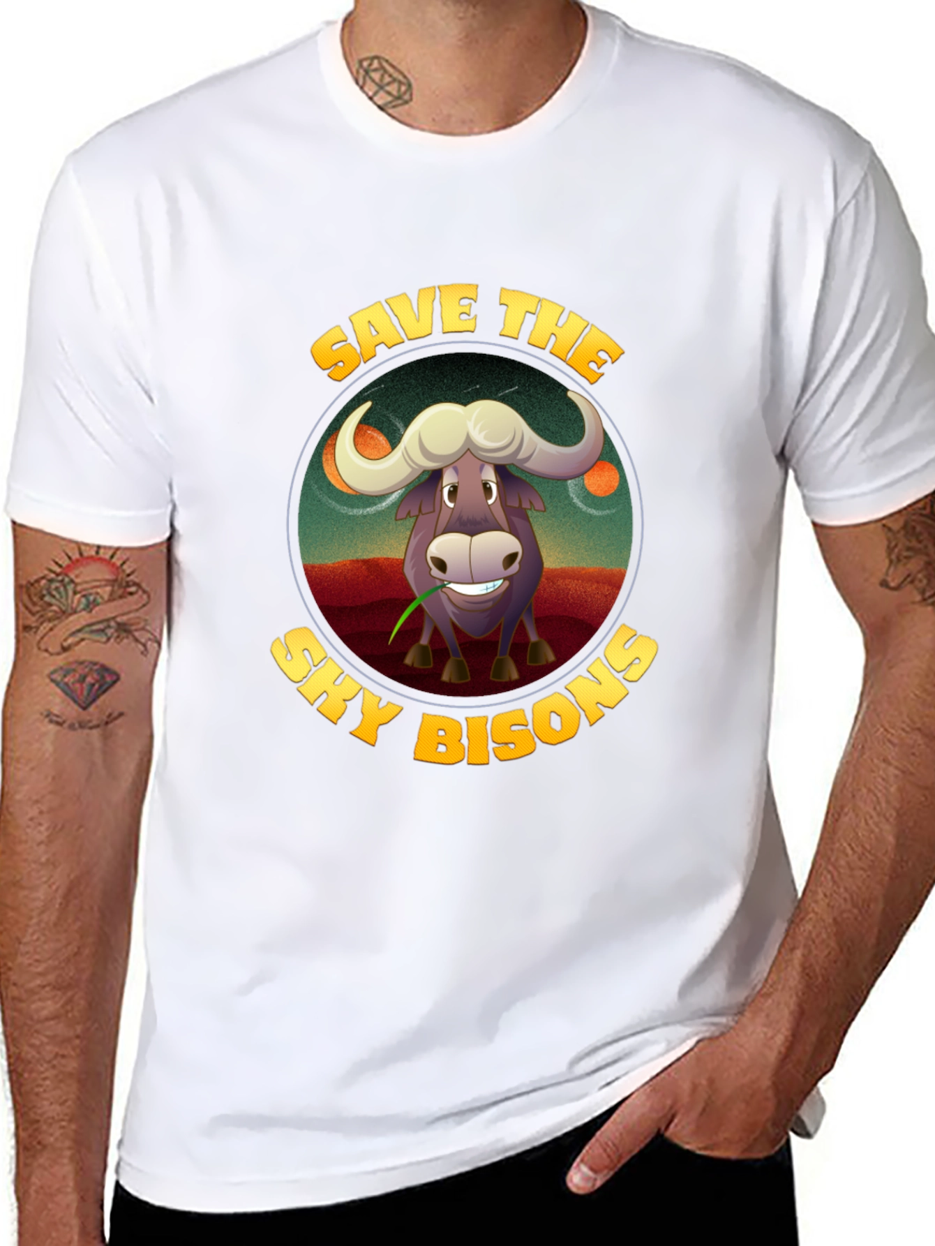 Save the Sky Bison Graphic T-Shirt