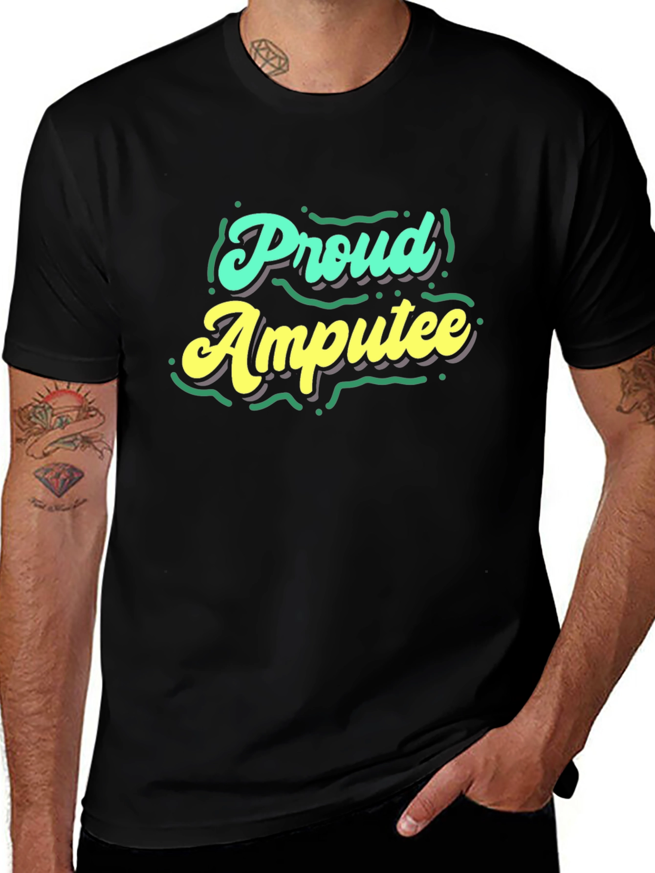 Proud Amputee Graphic T-Shirt - Disability Awareness