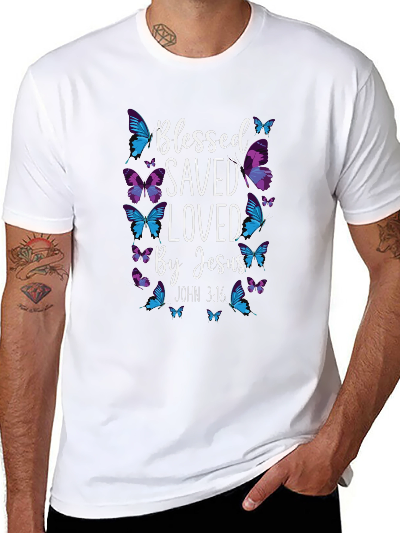 Blessed Saved Loved By Jesus T-Shirt