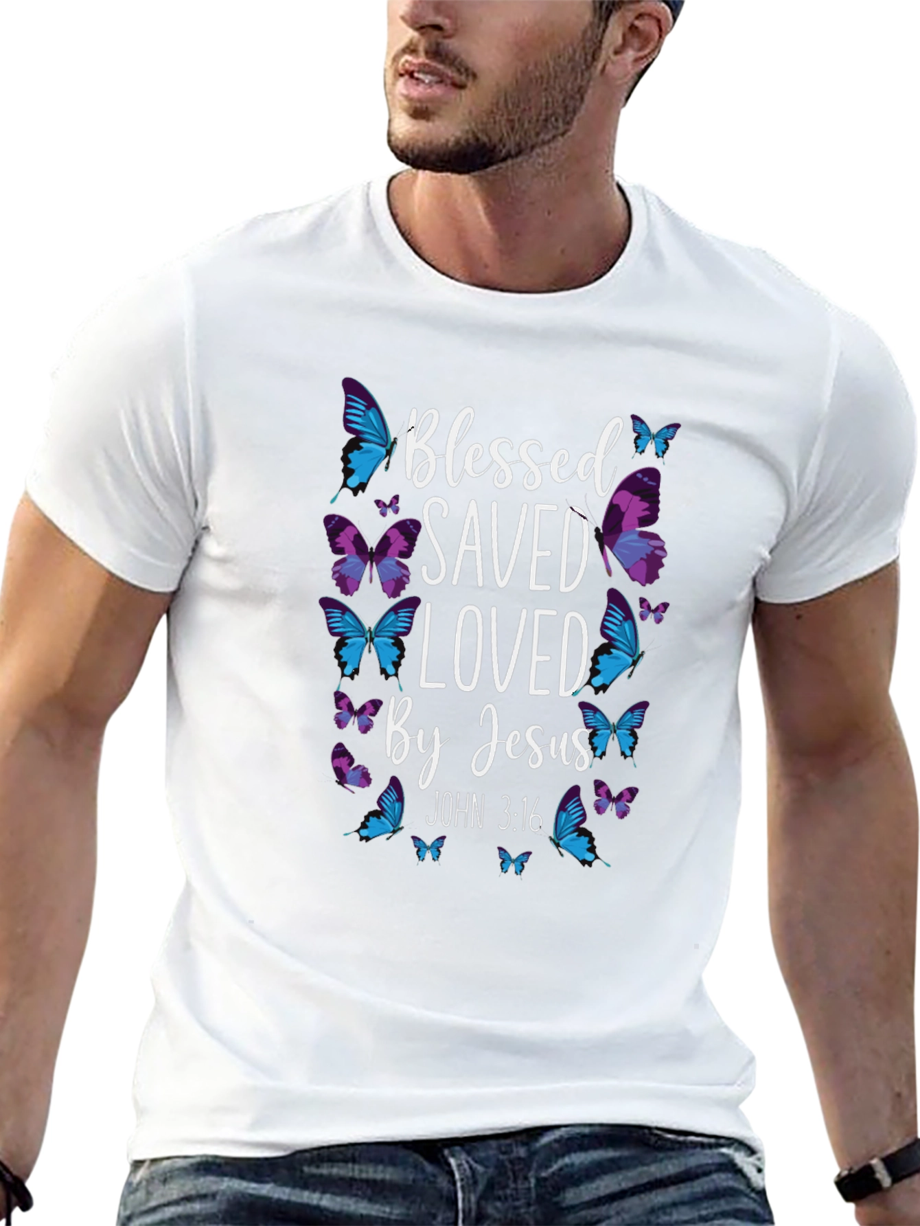 Blessed Saved Loved By Jesus T-Shirt