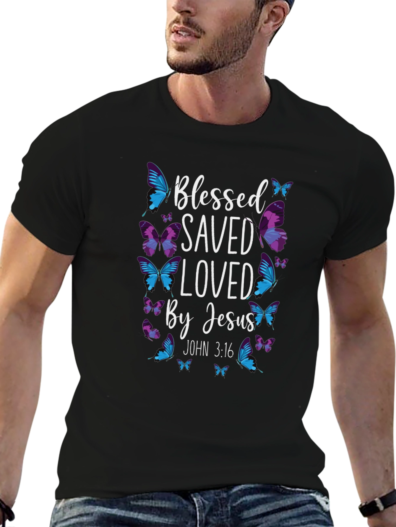 Blessed Saved Loved By Jesus T-Shirt