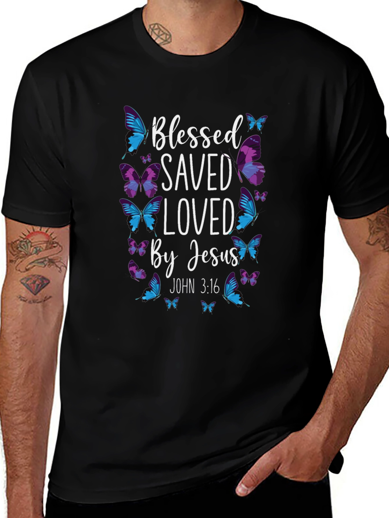 Blessed Saved Loved By Jesus T-Shirt