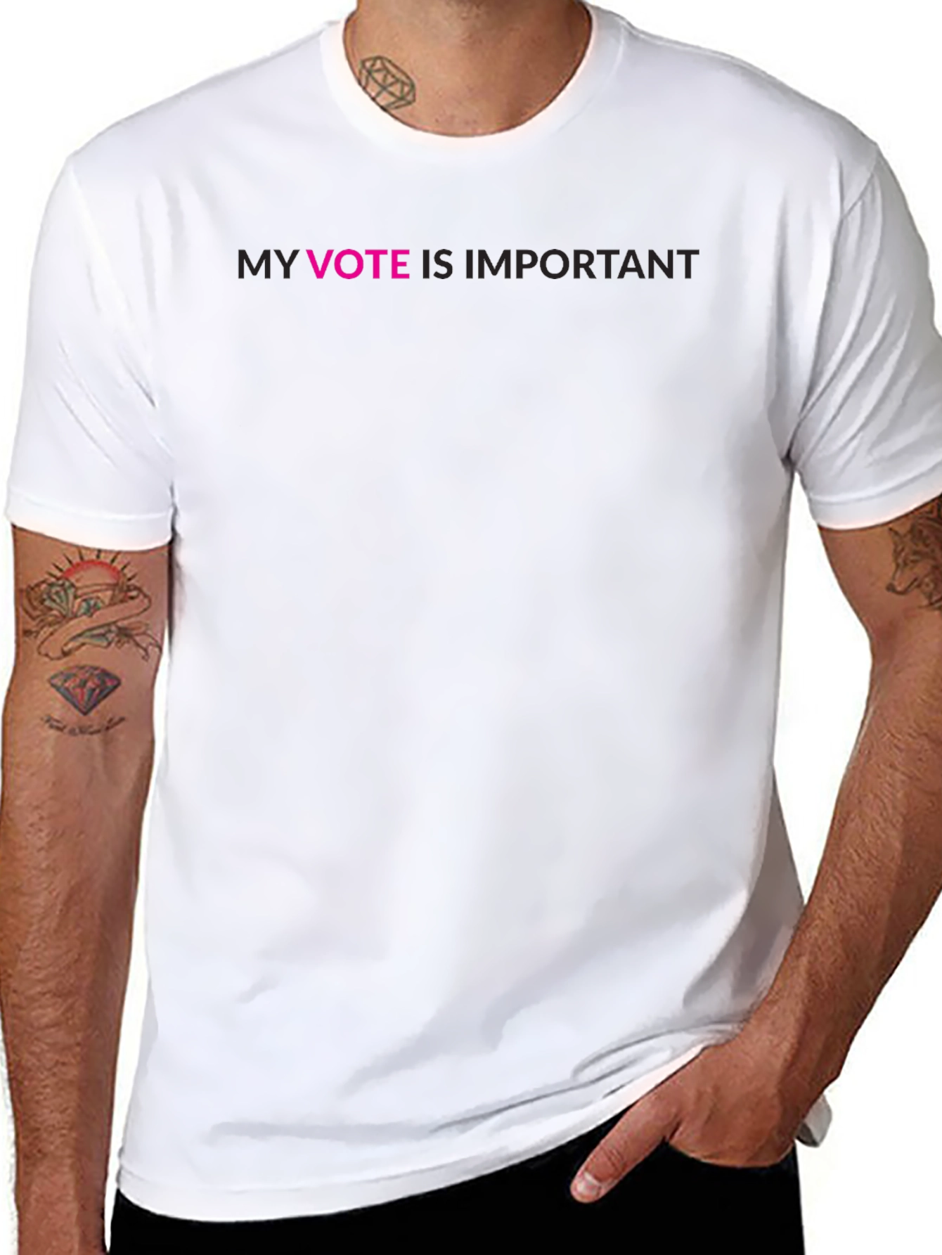 My Vote is Important Black T-Shirt