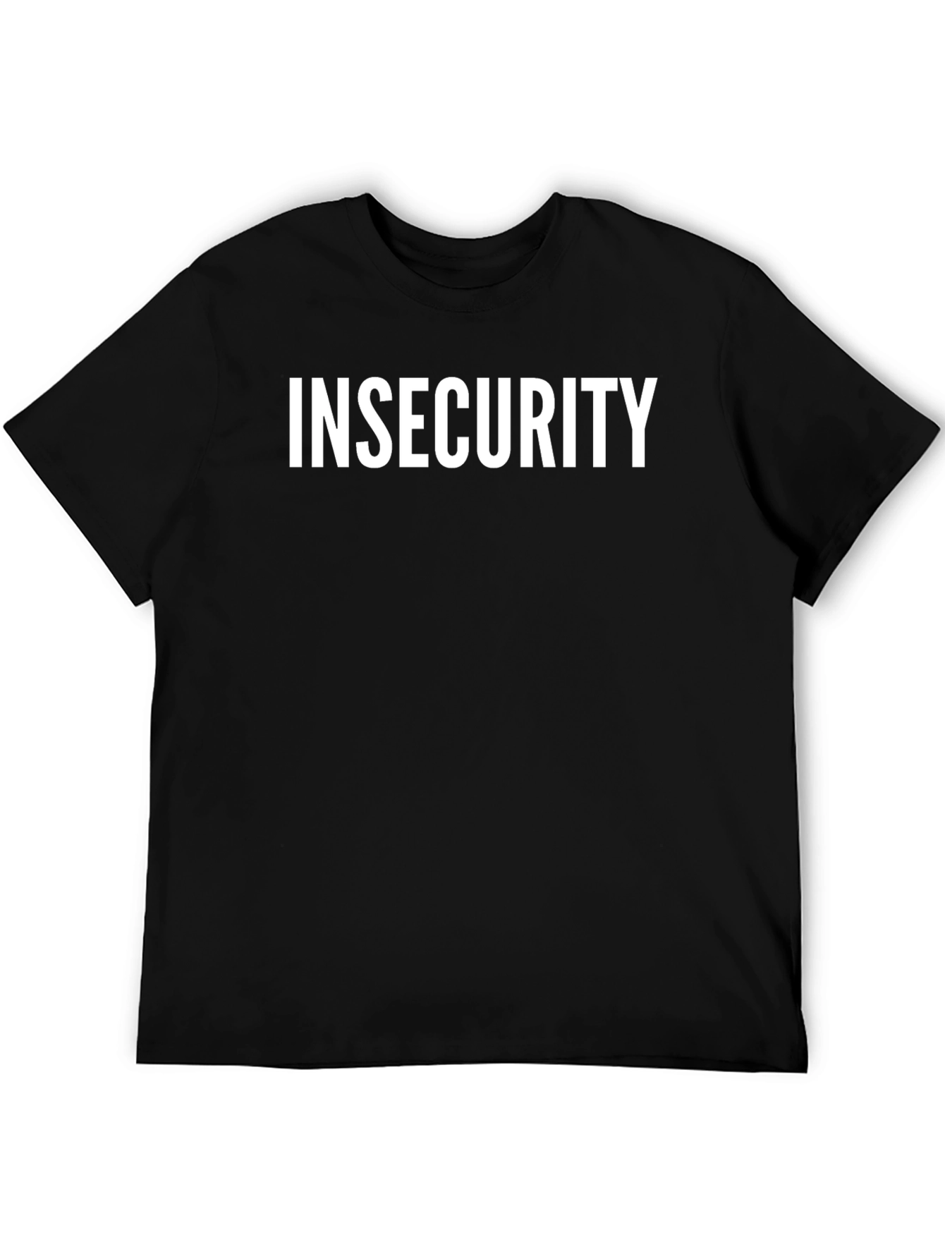 Insecurity Graphic Tee - Black Cotton Blend