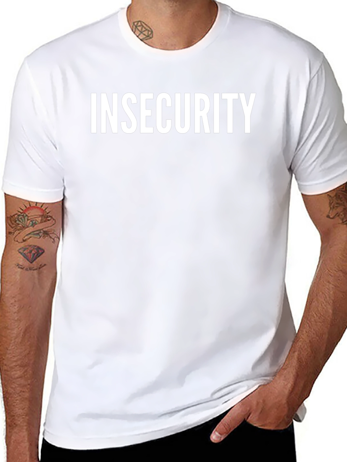Insecurity Graphic Tee - Black Cotton Blend