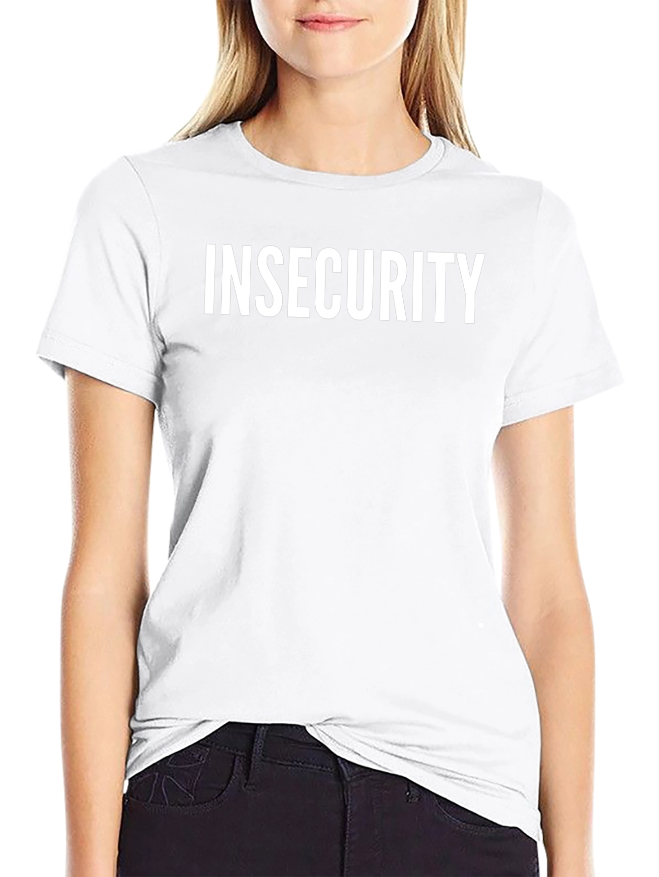 Insecurity Graphic Tee - Black Cotton Blend