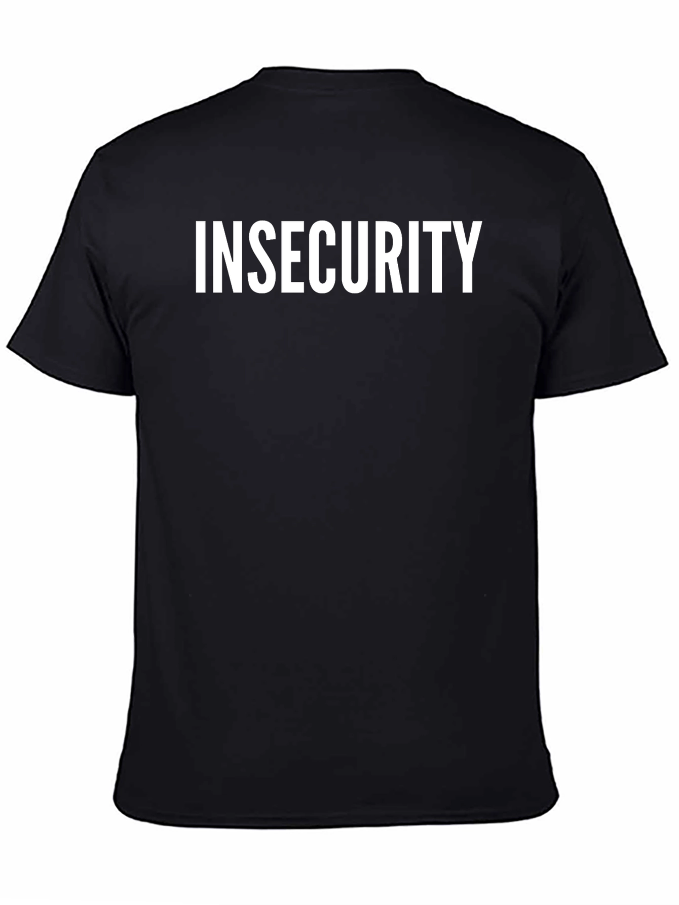 Insecurity Graphic Tee - Black Cotton Blend