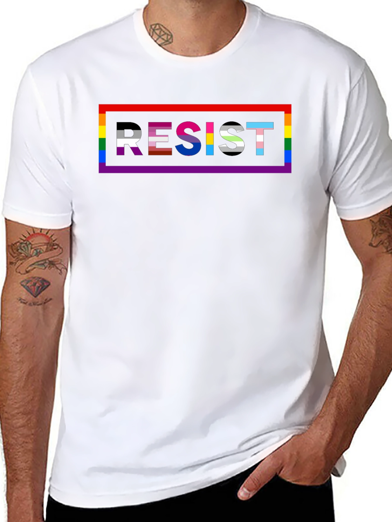 Resist LGBTQ+ Pride T-Shirt