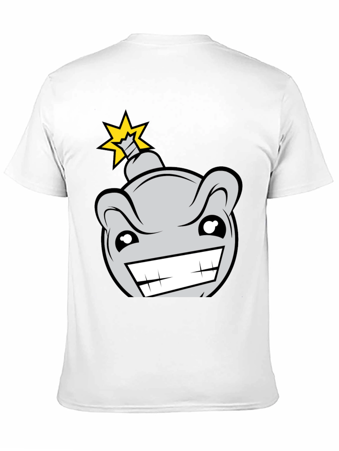 Cartoon Bomb Graphic Tee - Mens Black T-Shirt