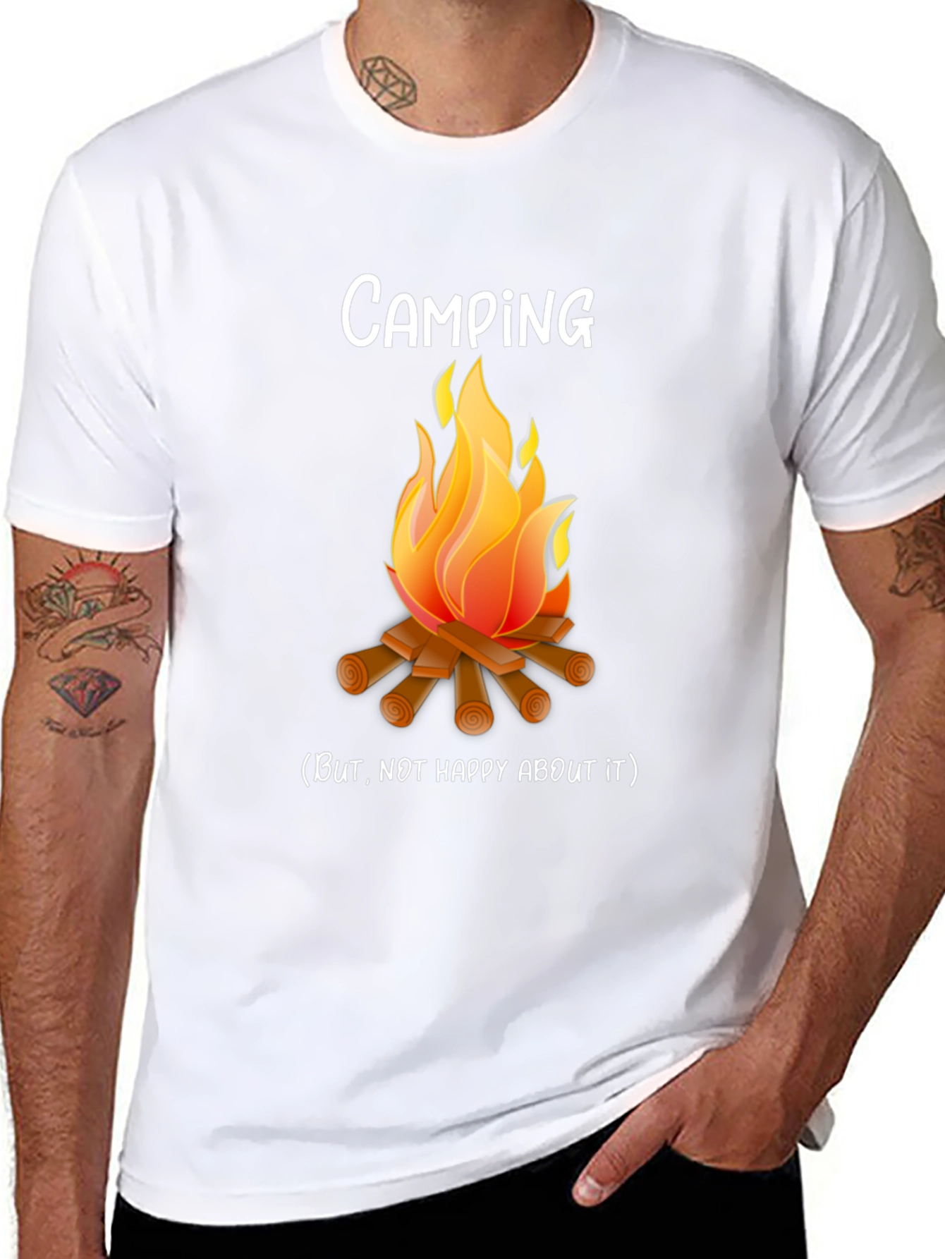 Camping But Not Happy About It Funny T-Shirt