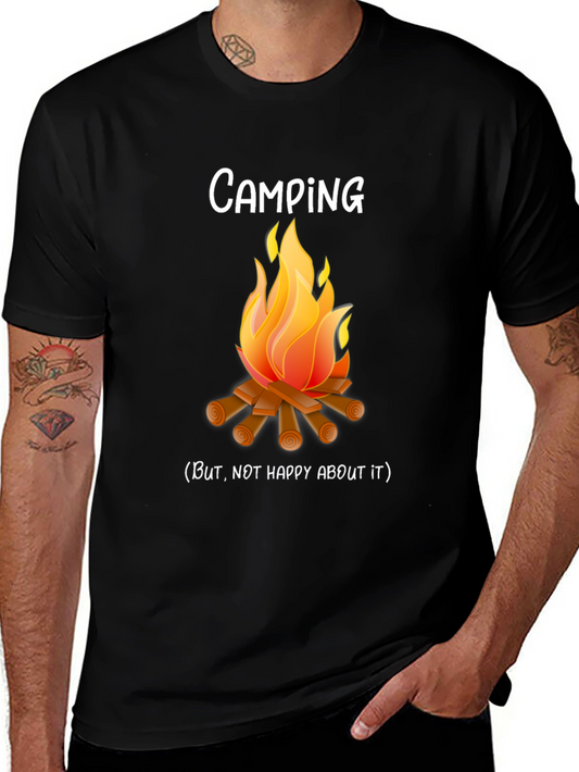 Camping But Not Happy About It Funny T-Shirt