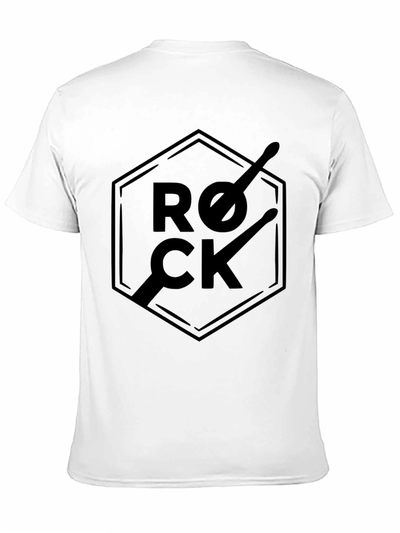 Rock Music Drumsticks T-Shirt - Black