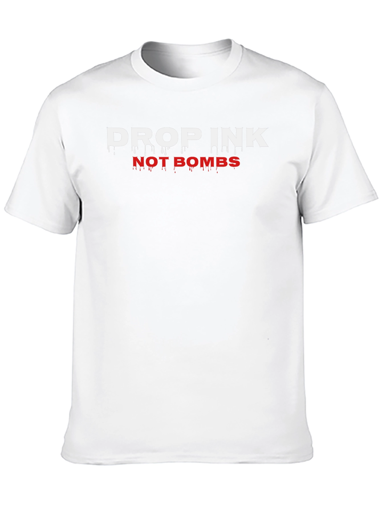 Drop Ink Not Bombs Black Graphic Tee