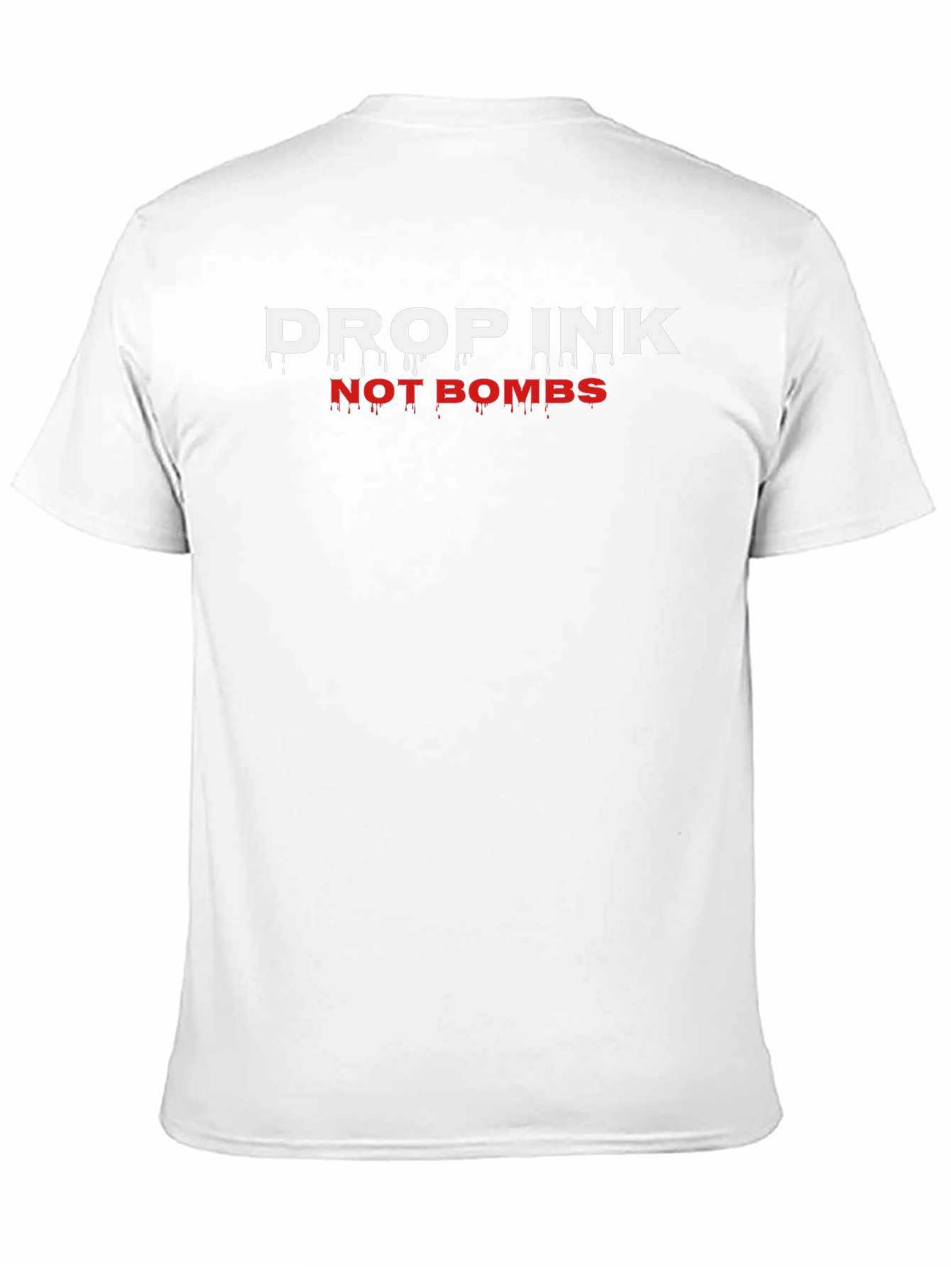 Drop Ink Not Bombs Black Graphic Tee