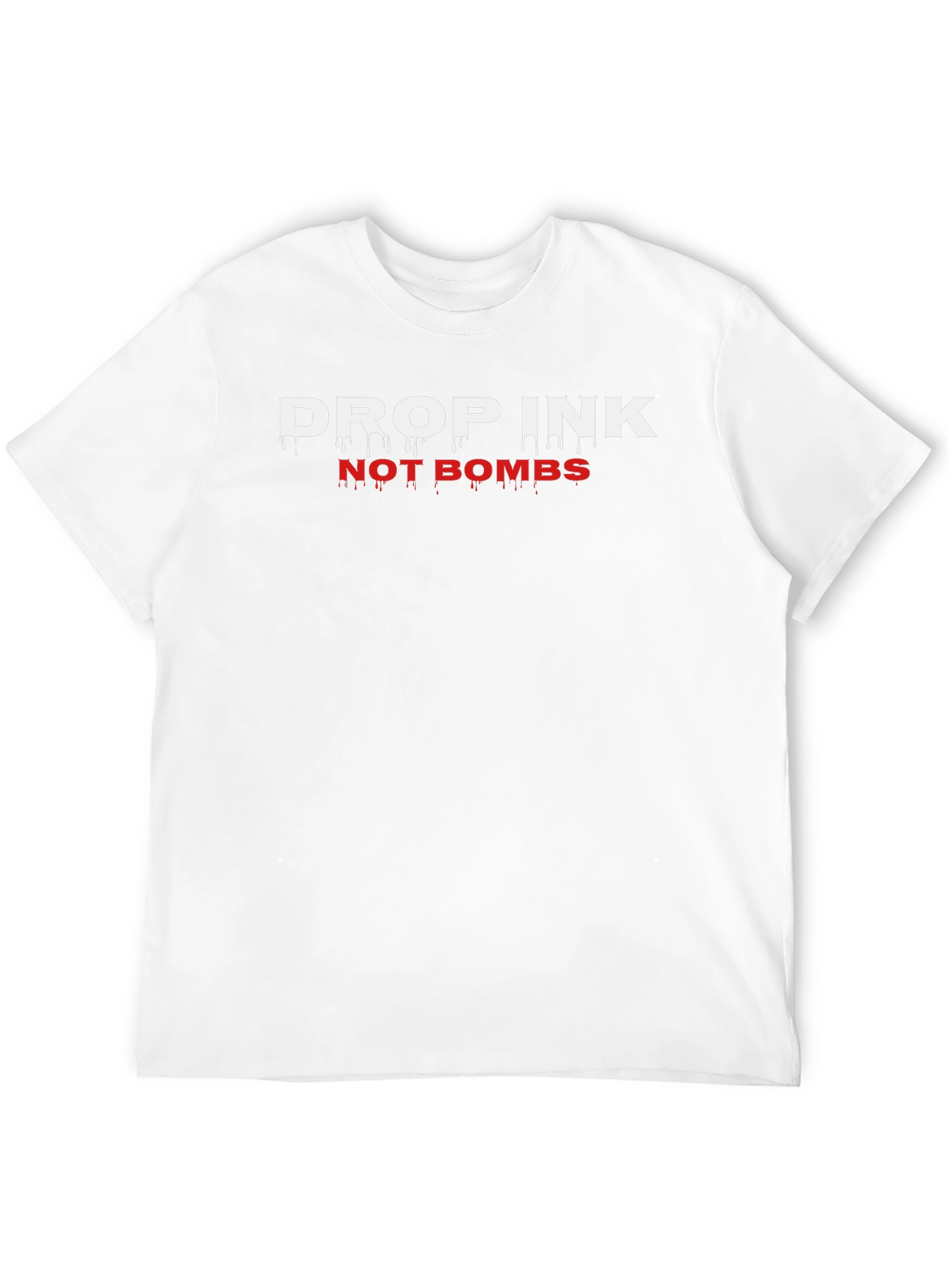 Drop Ink Not Bombs Black Graphic Tee