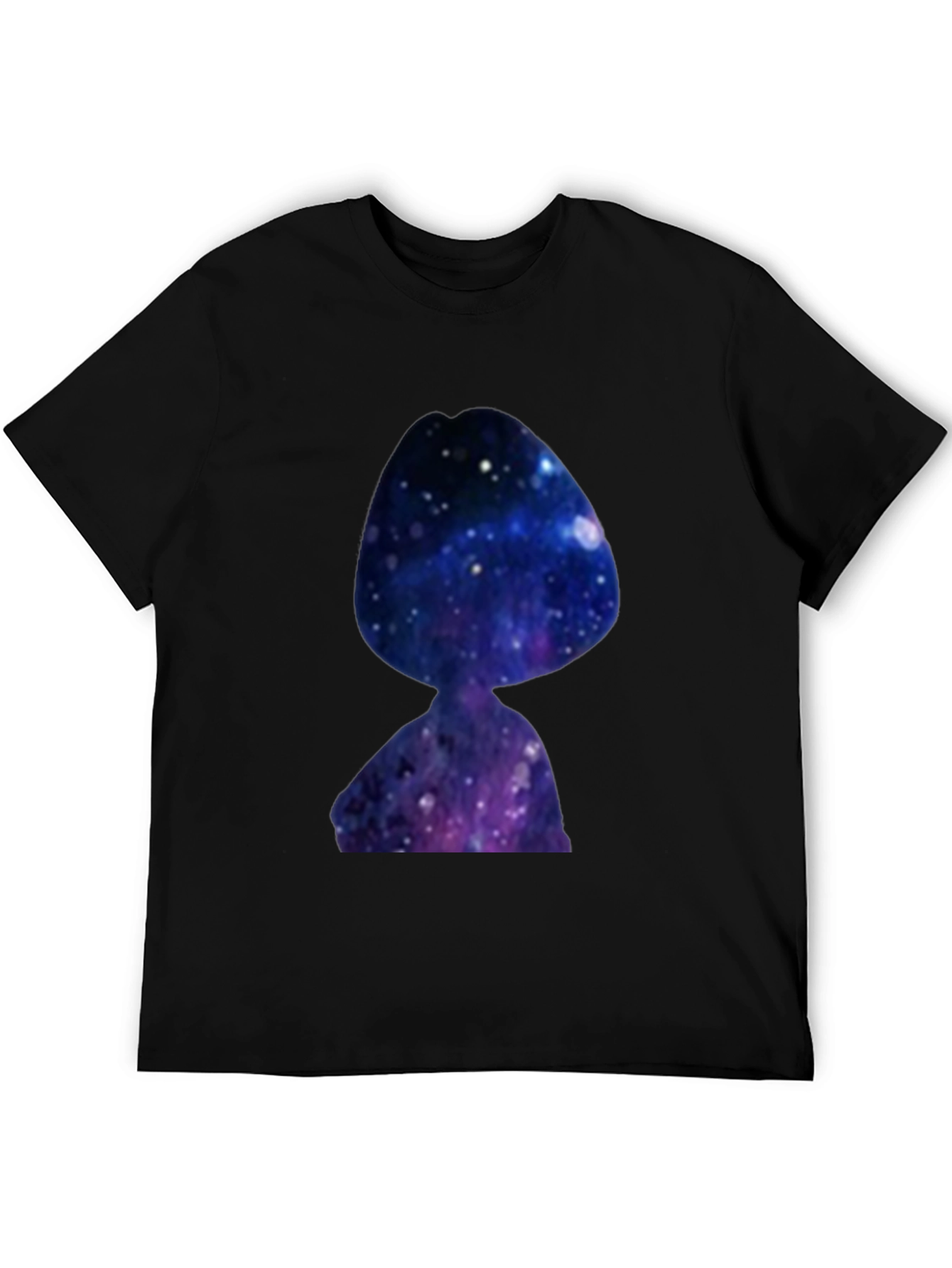 Galaxy Girl T-Shirt - Black Crew Neck Tee