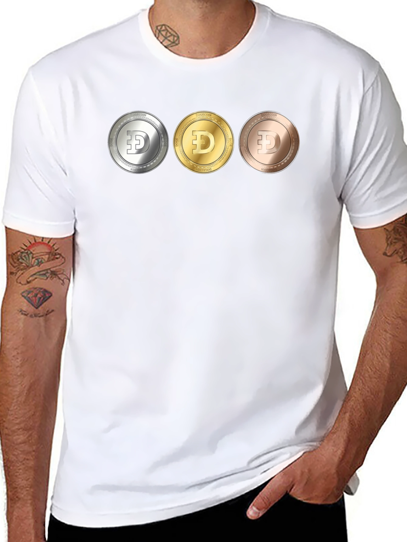 Dogecoin Trio T-Shirt - Crypto Currency