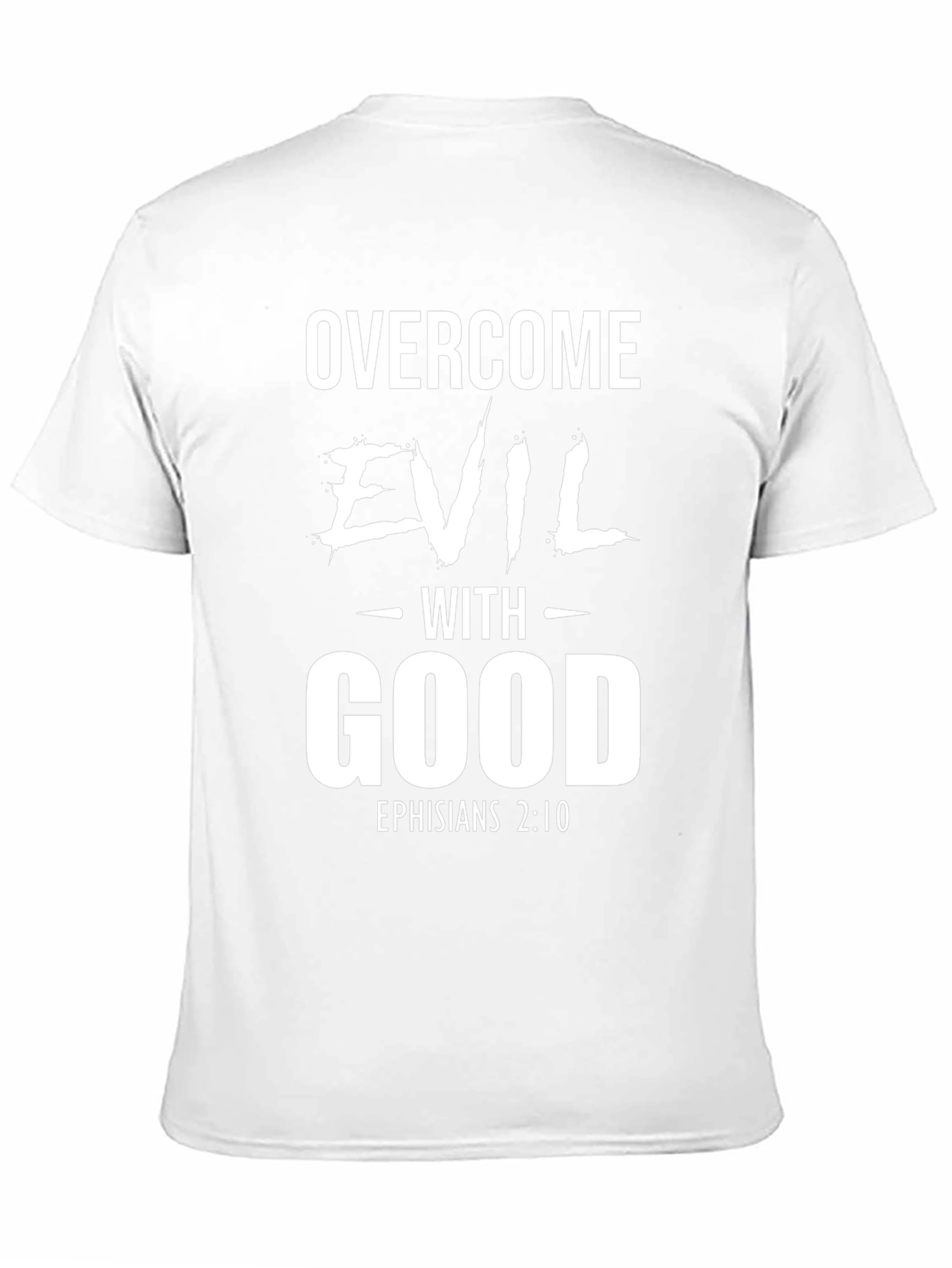 Overcome Evil with Good Black Christian T-Shirt