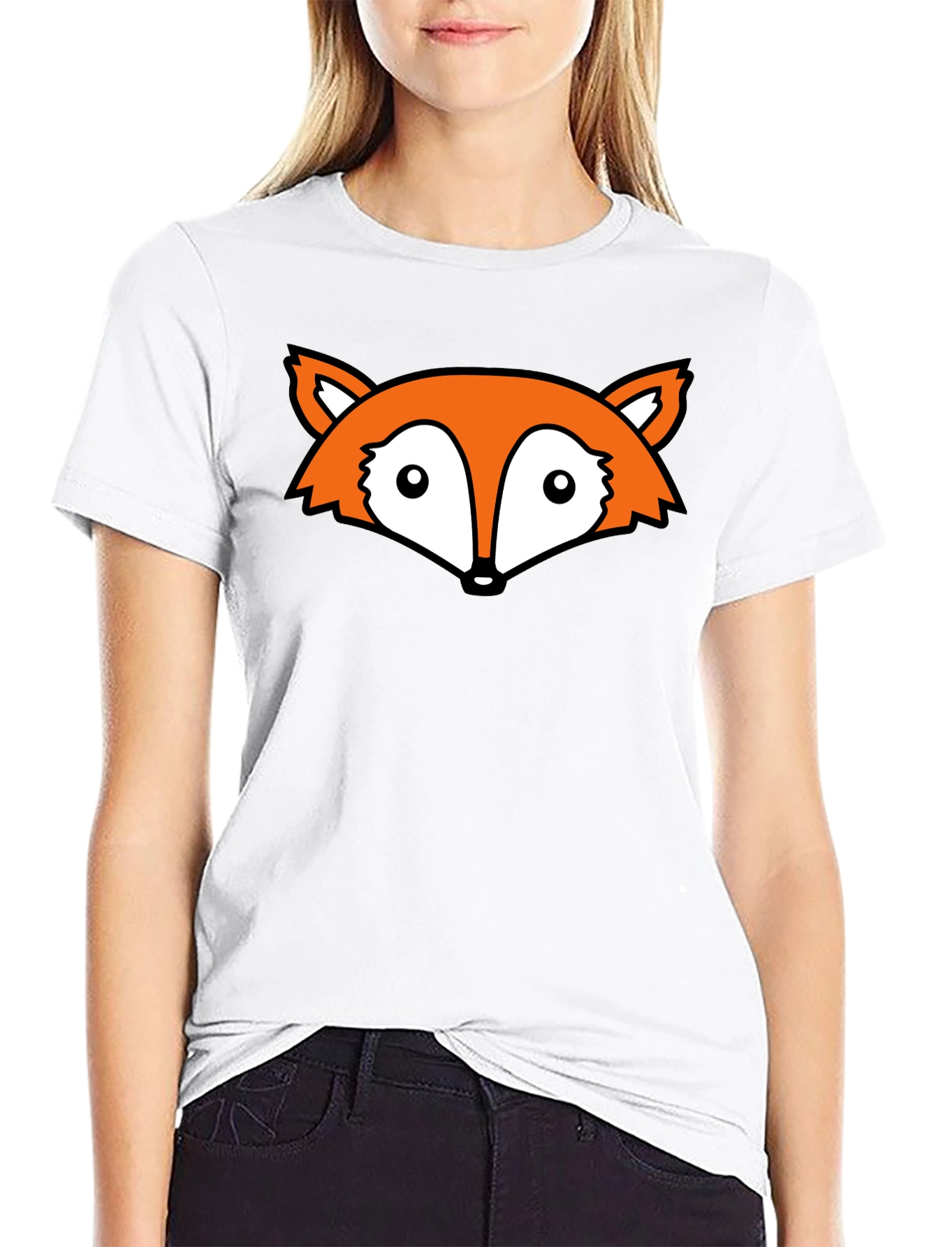 Fox Head Graphic Black T-Shirt