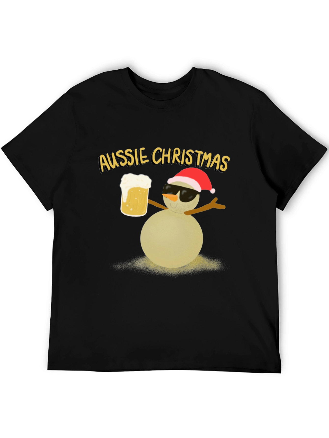 Aussie Christmas Snowman Graphic Tee