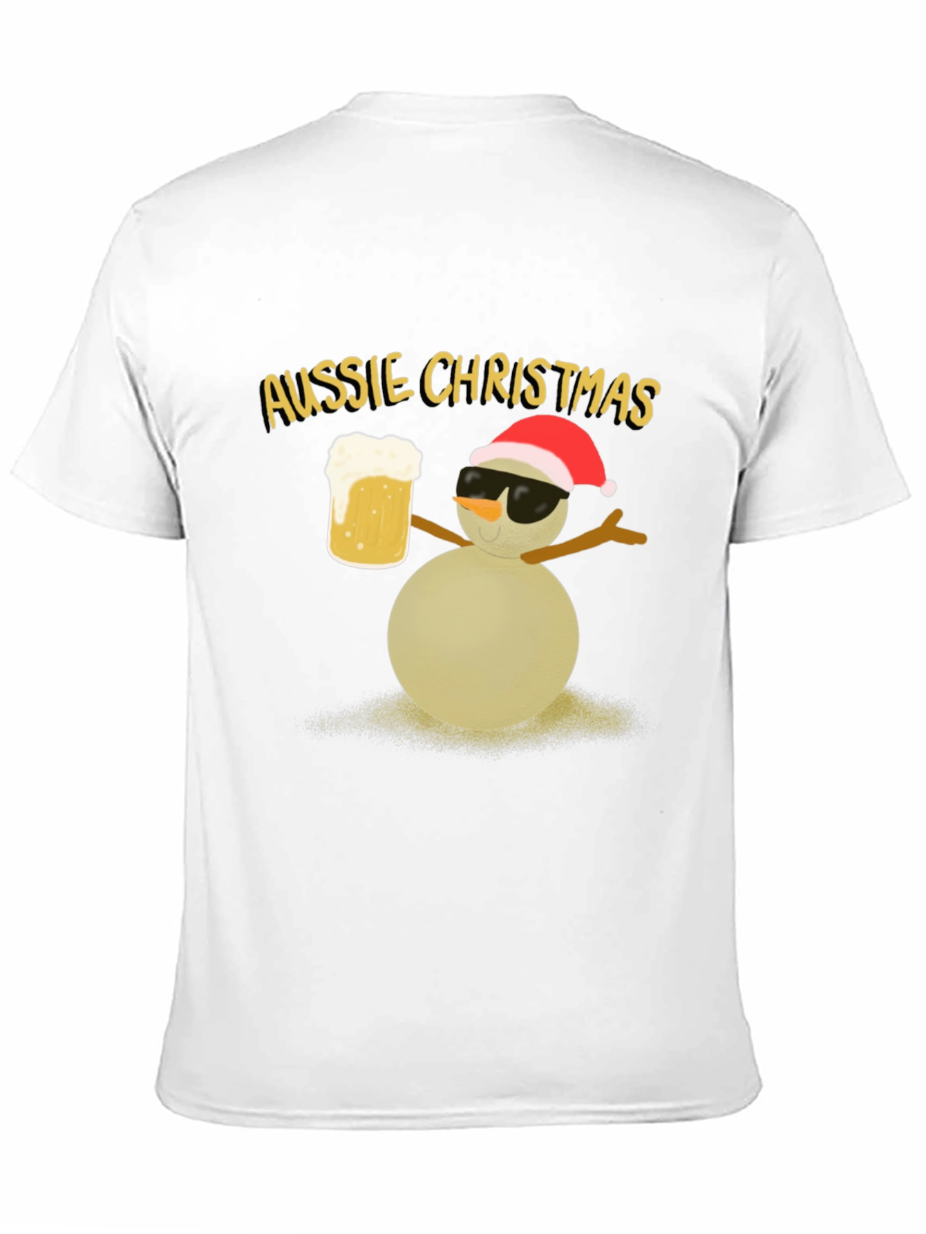 Aussie Christmas Snowman Graphic Tee