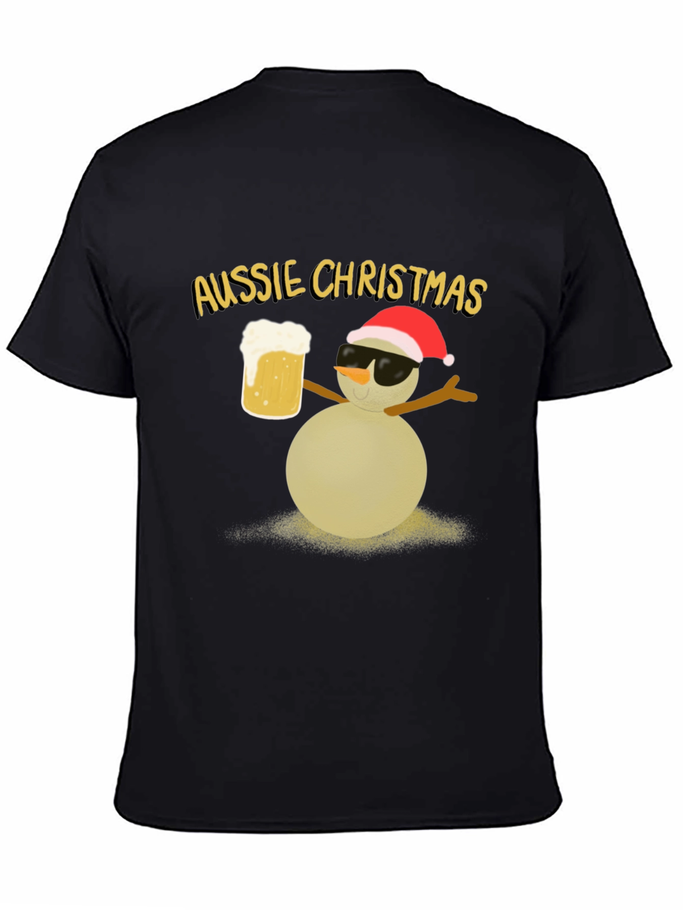 Aussie Christmas Snowman Graphic Tee