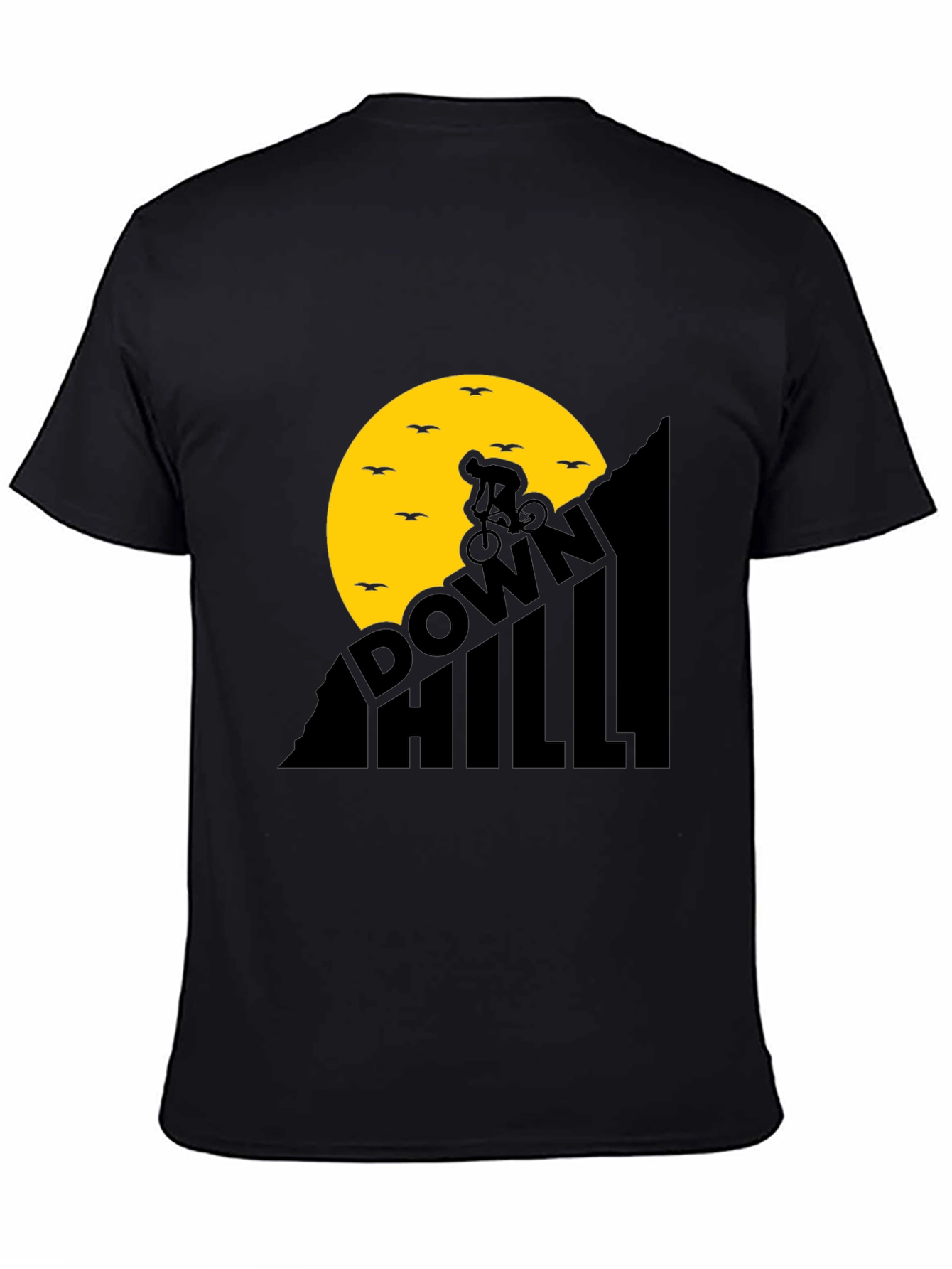 Downhill Biker T-Shirt - Black