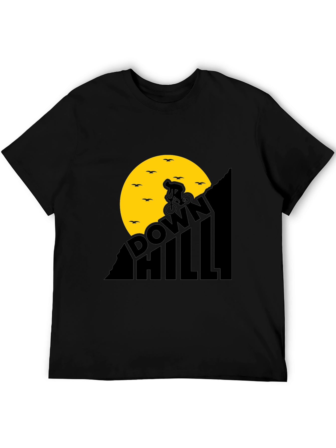 Downhill Biker T-Shirt - Black