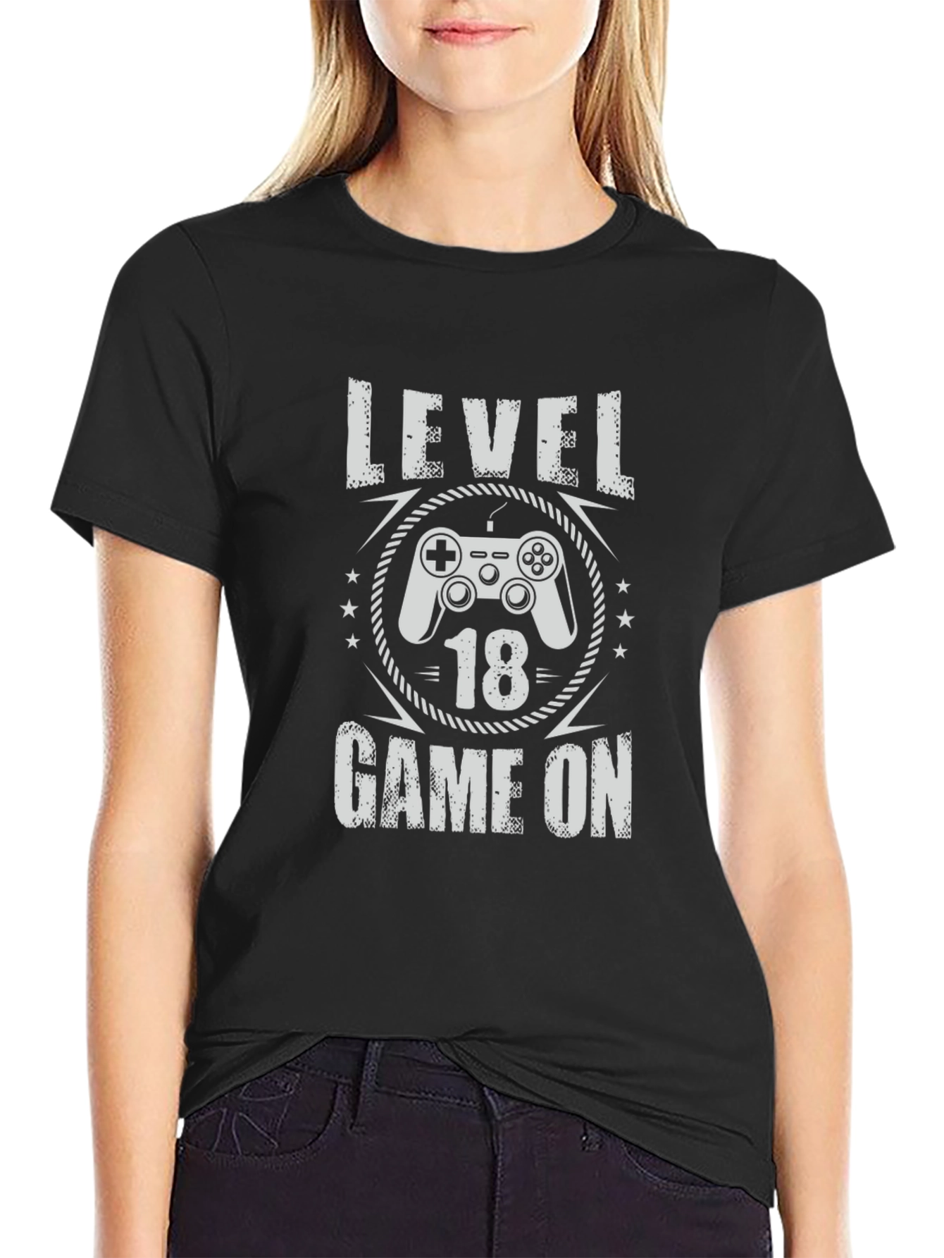 Level 18 Game On Graphic T-Shirt