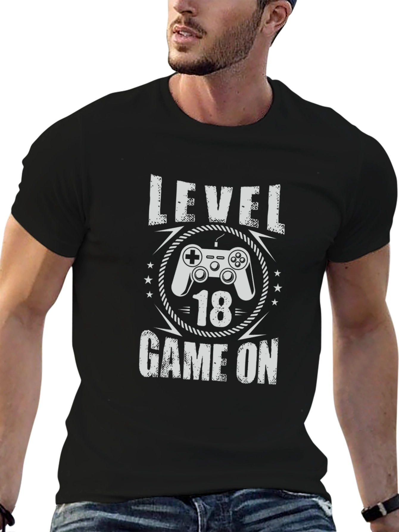 Level 18 Game On Graphic T-Shirt
