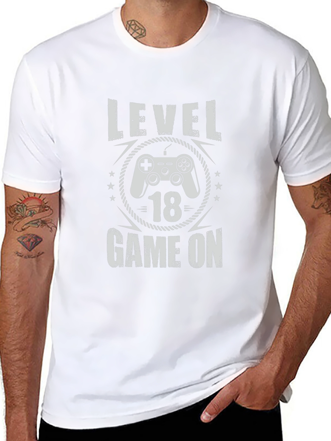 Level 18 Game On Graphic T-Shirt