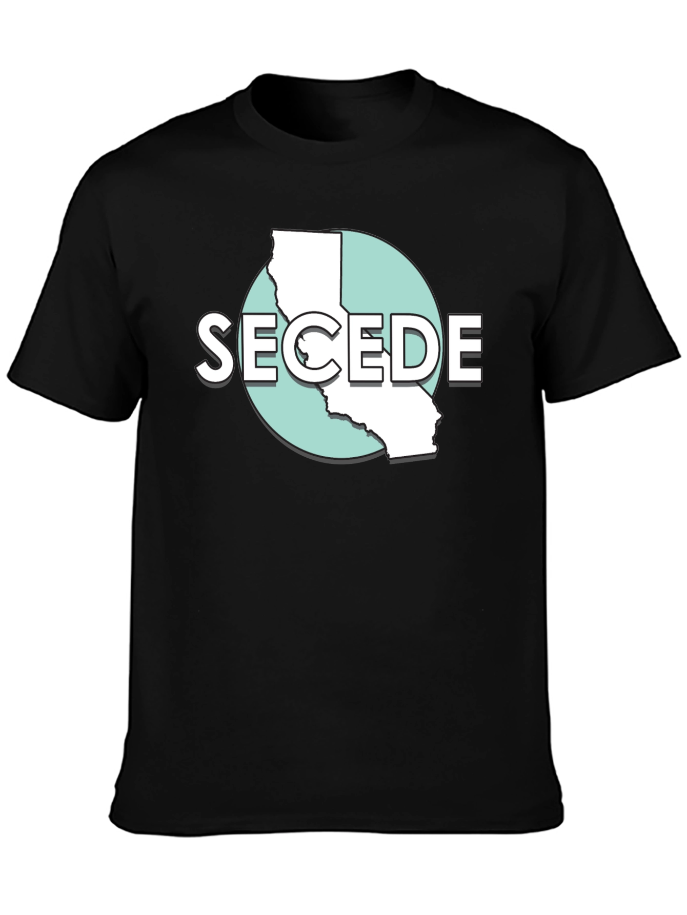 Secede California Graphic Tee - Black T-Shirt